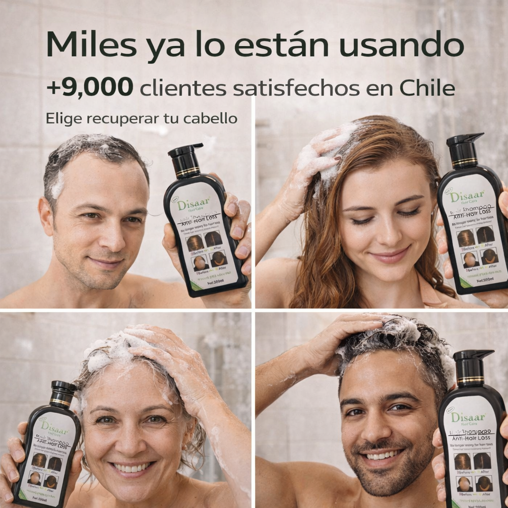 Shampoo Disaar - ¡Detén la caída del cabello desde el Primer Uso!