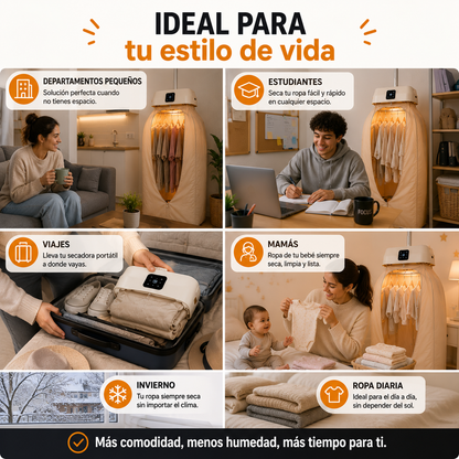 CozyDry™- Tu ropa seca siempre,sin importar el clima ni el espacio que tengas