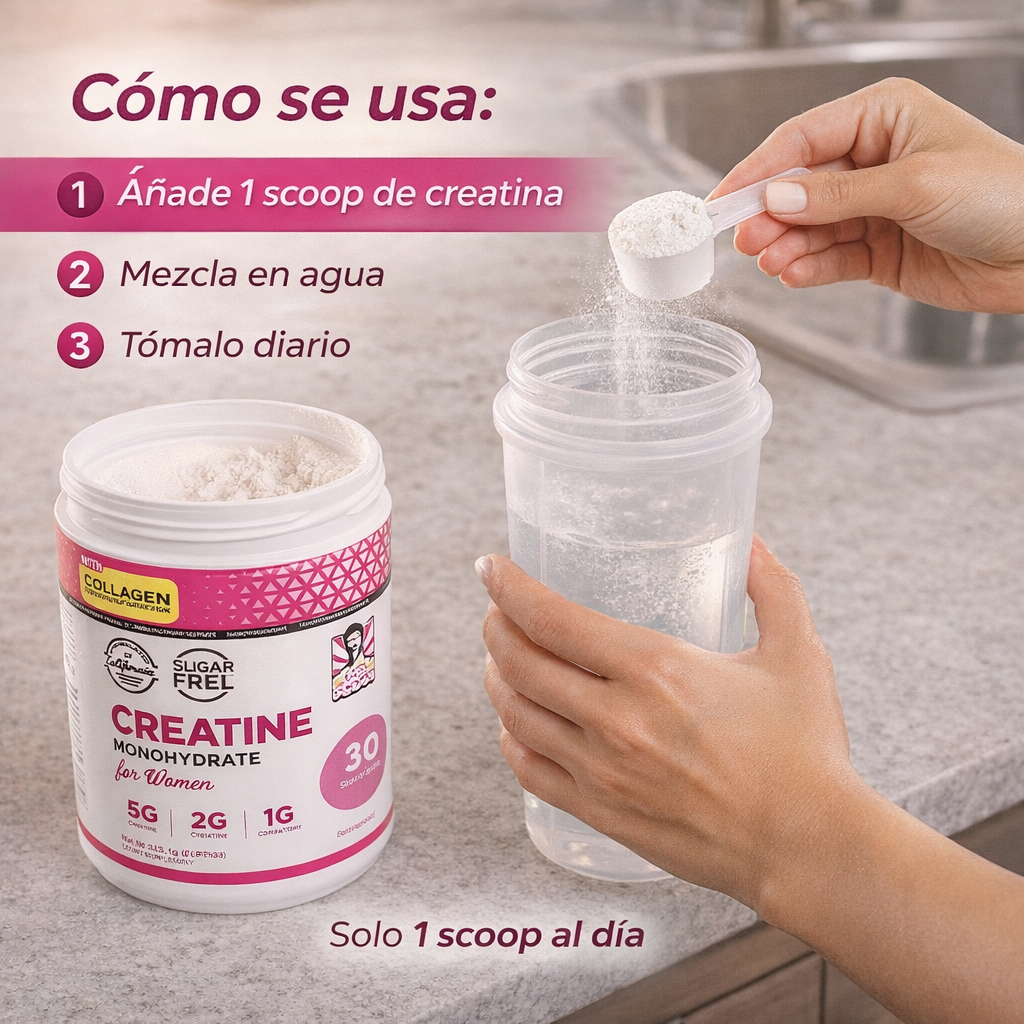 CREATINA FOR WOMEN - Más energía para tu día…sin cambiar tu rutina