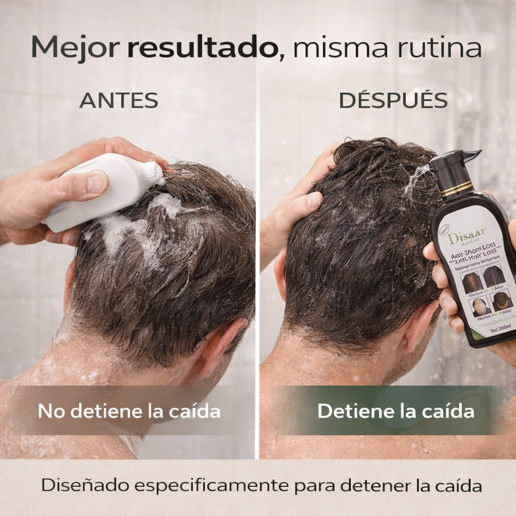 Shampoo Disaar - ¡Detén la caída del cabello desde el Primer Uso!