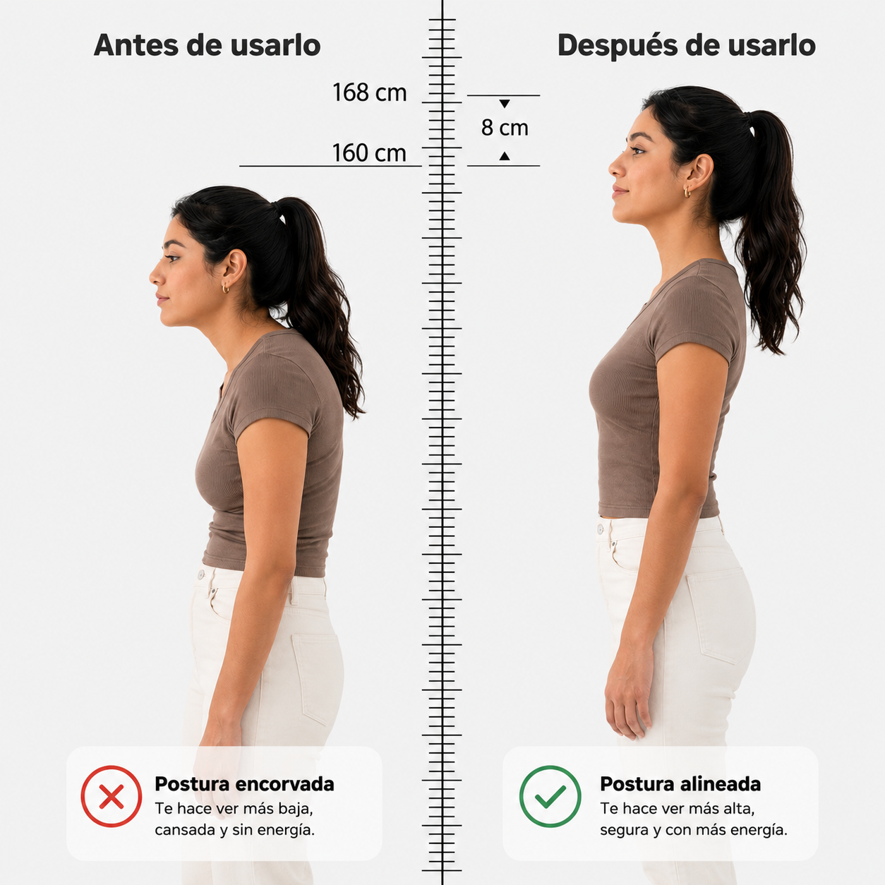 ErgoFem - Mejora tu postura, luce más estilizada y siéntete cómoda todo el día