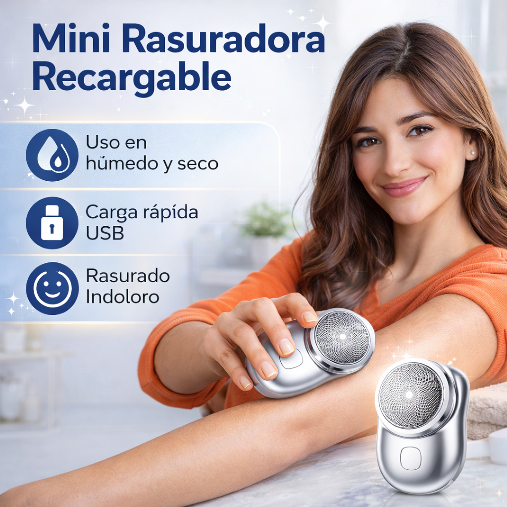 Mini Afeitadora Recargable