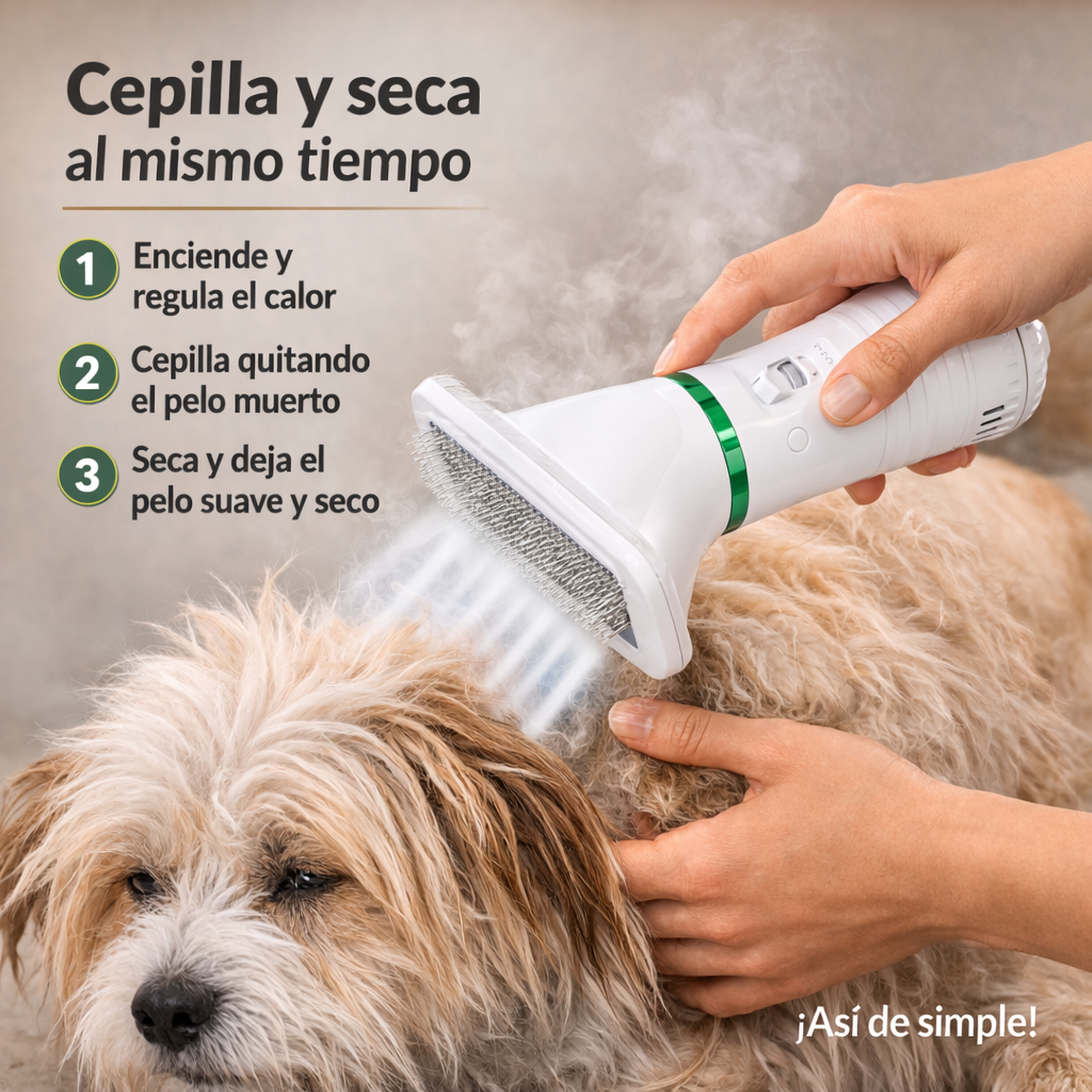 PetDryPro - Cepillo y Secador 2 En 1