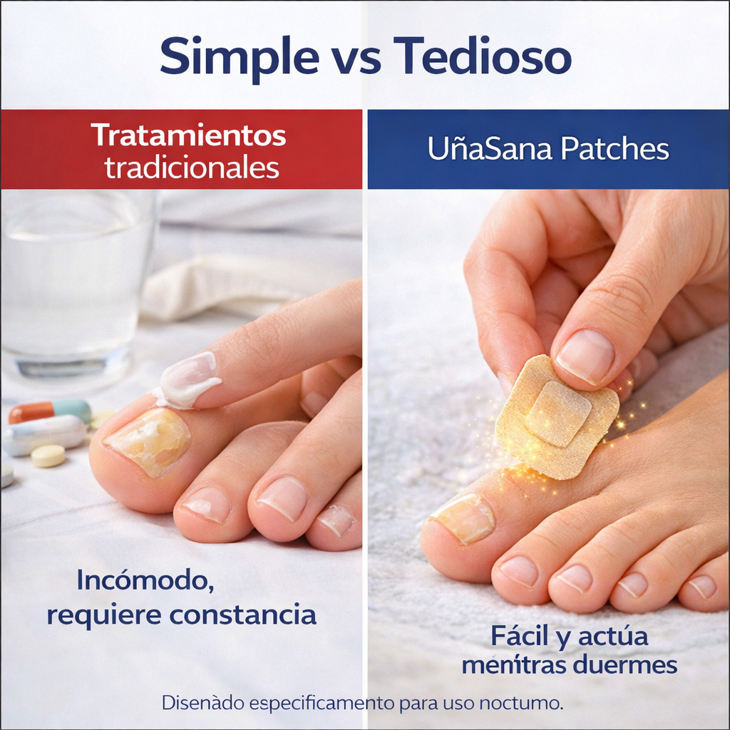 ¡Elimina el hongo desde la raíz mientras duermes - sin cremas, sin olor, sin esfuerzo!