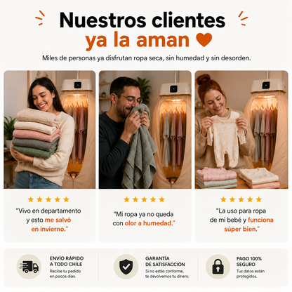 CozyDry™- Tu ropa seca siempre,sin importar el clima ni el espacio que tengas